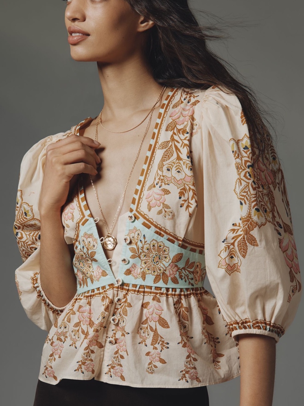 NWT FARM Rio x Anthropology Blouse